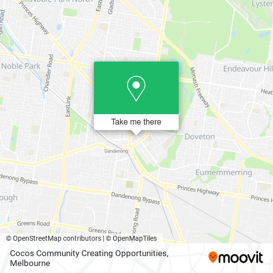 Cocos Community Creating Opportunities map
