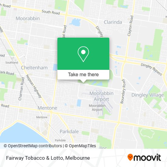 Mapa Fairway Tobacco & Lotto
