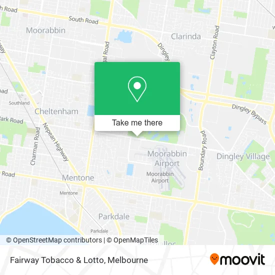 Fairway Tobacco & Lotto map