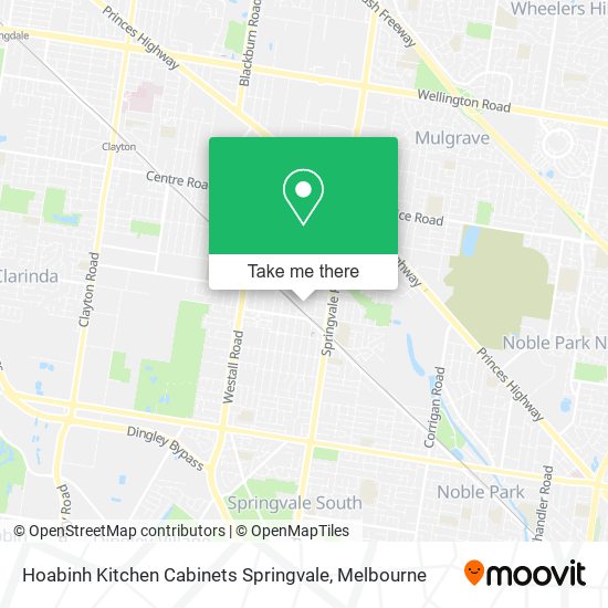 Hoabinh Kitchen Cabinets Springvale map