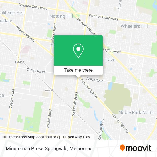 Minuteman Press Springvale map