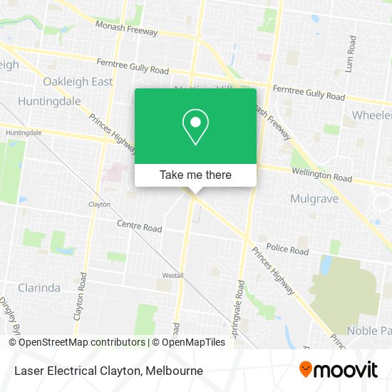 Laser Electrical Clayton map