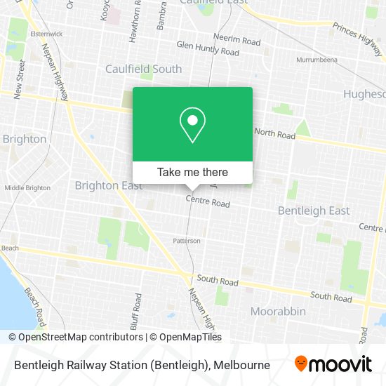 Bentleigh Railway Station map