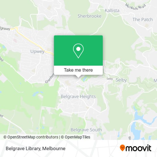 Mapa Belgrave Library