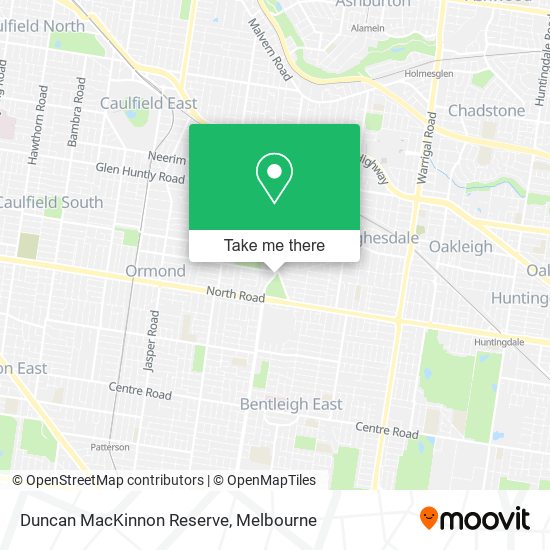 Duncan MacKinnon Reserve map