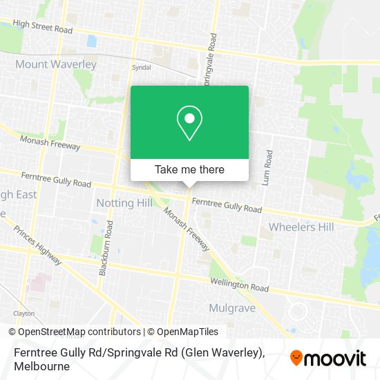 Ferntree Gully Rd / Springvale Rd (Glen Waverley) map