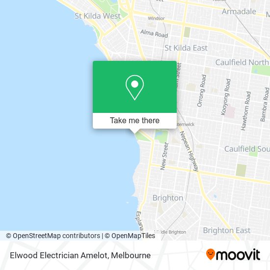 Elwood Electrician Amelot map