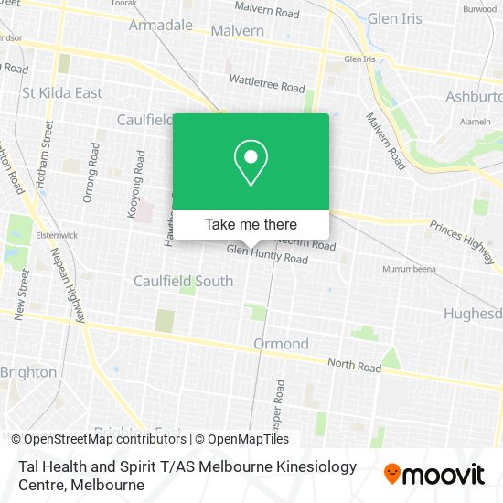 Mapa Tal Health and Spirit T / AS Melbourne Kinesiology Centre