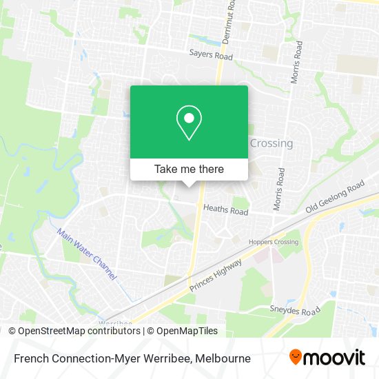 French Connection-Myer Werribee map