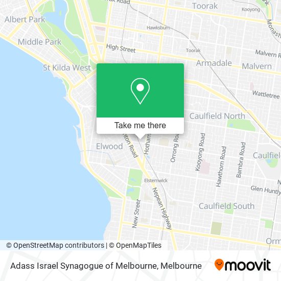 Adass Israel Synagogue of Melbourne map