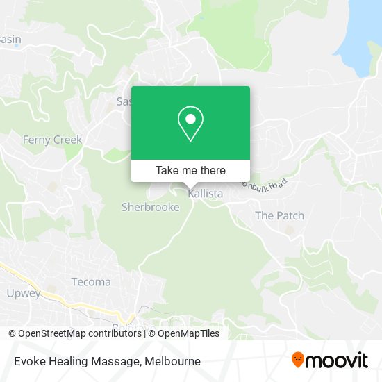 Mapa Evoke Healing Massage