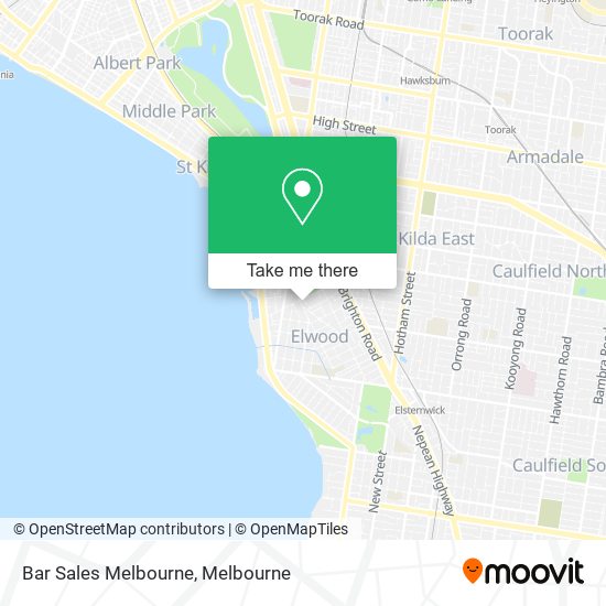 Bar Sales Melbourne map