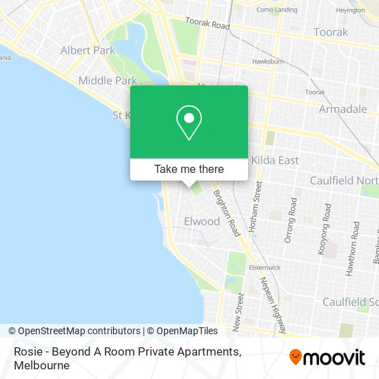 Rosie - Beyond A Room Private Apartments map