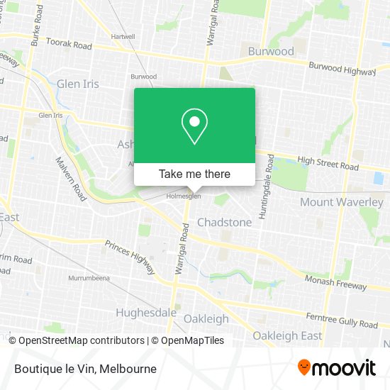 Boutique le Vin map