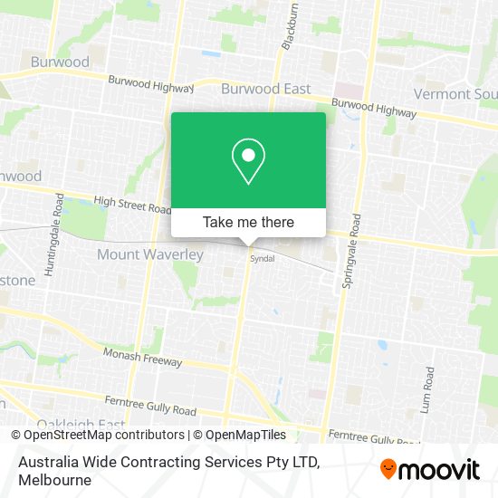 Australia Wide Contracting Services Pty LTD map