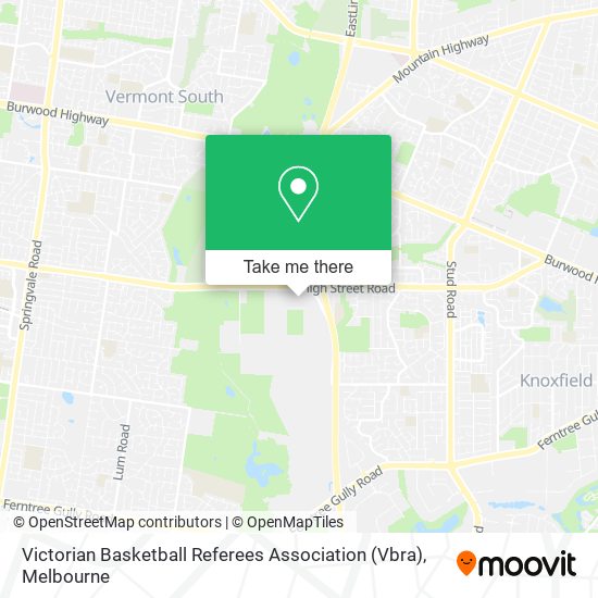Victorian Basketball Referees Association (Vbra) map