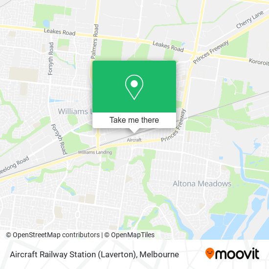 Aircraft Railway Station (Laverton) map
