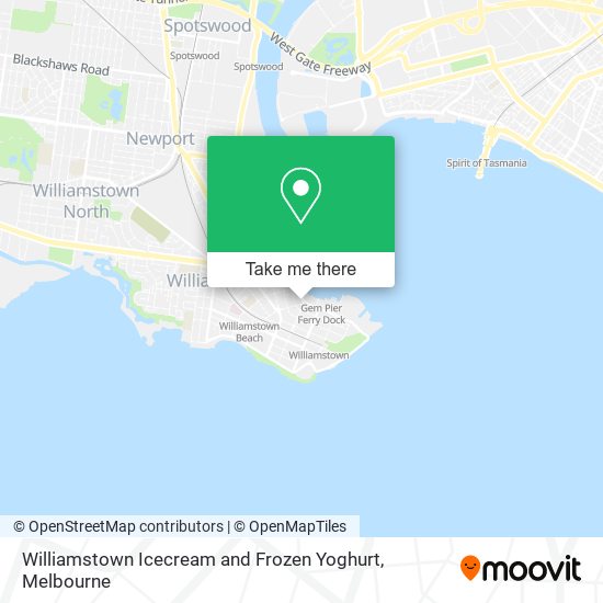 Williamstown Icecream and Frozen Yoghurt map