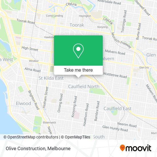 Olive Construction map