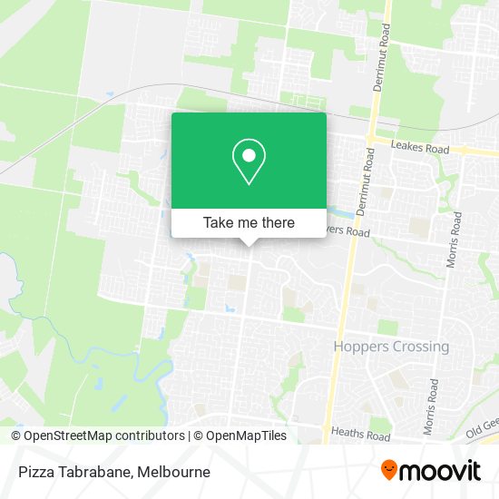 Pizza Tabrabane map