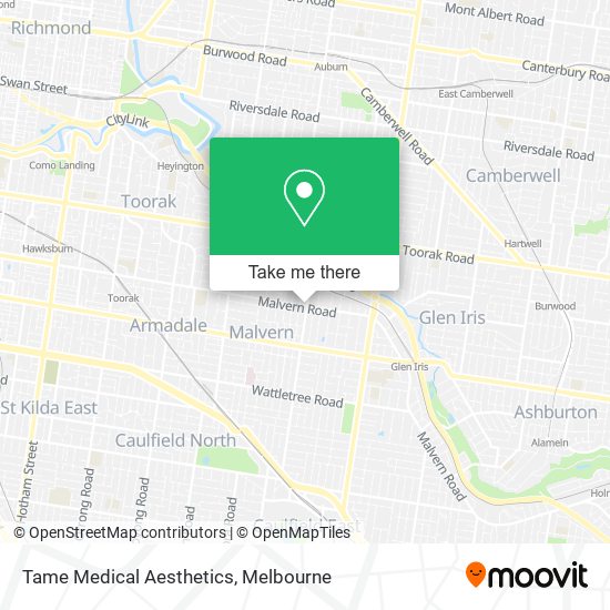 Tame Medical Aesthetics map