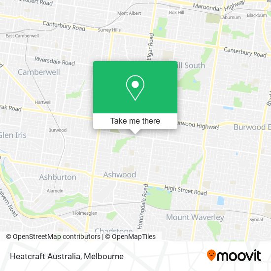 Mapa Heatcraft Australia