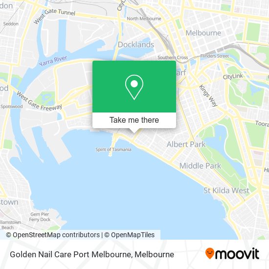 Golden Nail Care Port Melbourne map