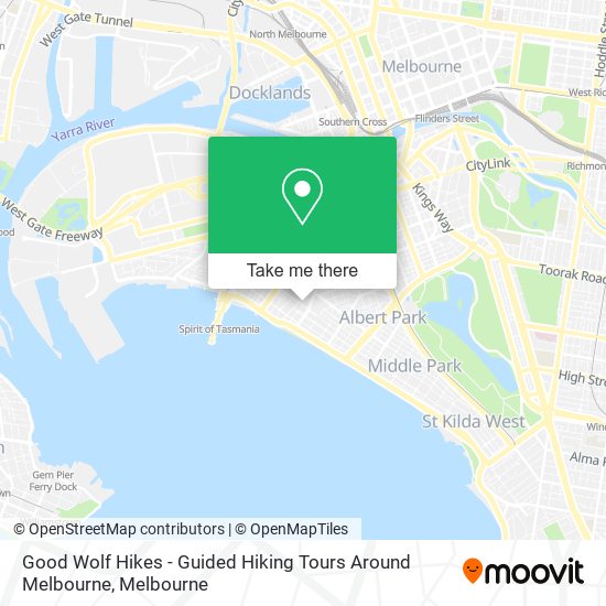 Good Wolf Hikes - Guided Hiking Tours Around Melbourne map