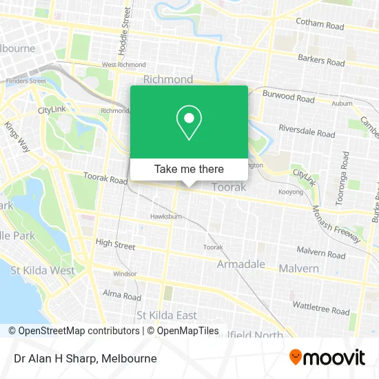 Mapa Dr Alan H Sharp