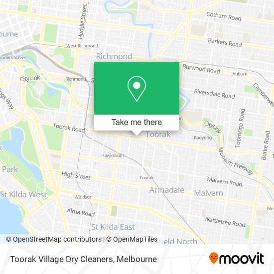 Toorak Village Dry Cleaners map