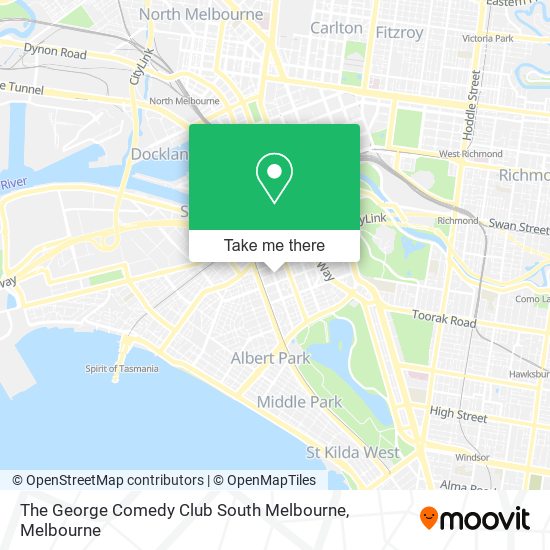 The George Comedy Club South Melbourne map