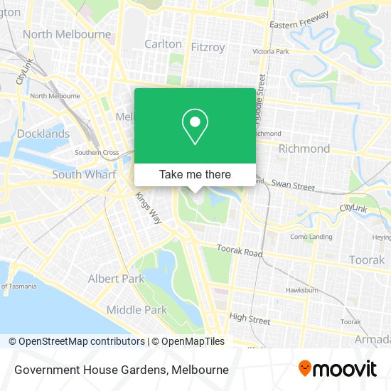 Government House Gardens map