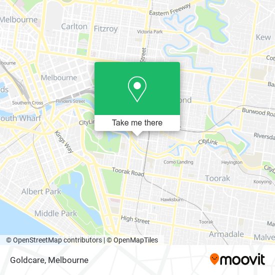 Goldcare map