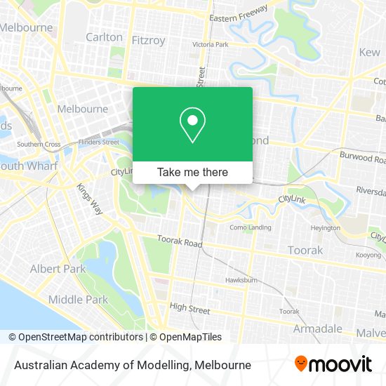Mapa Australian Academy of Modelling