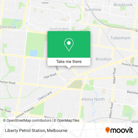 Liberty Petrol Station map