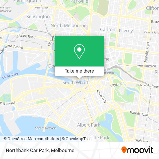 Northbank Car Park map