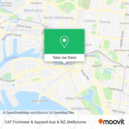 CAT Footwear & Apparel Aus & NZ map