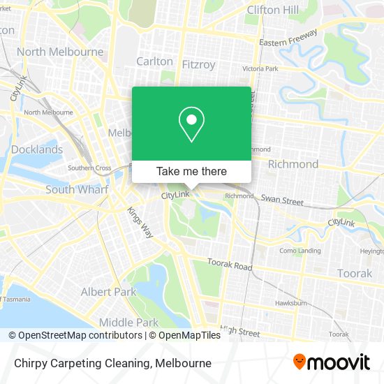Chirpy Carpeting Cleaning map