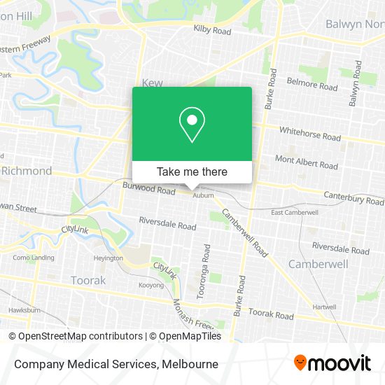 Company Medical Services map