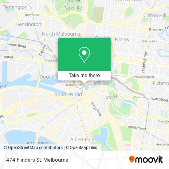 Mapa 474 Flinders St