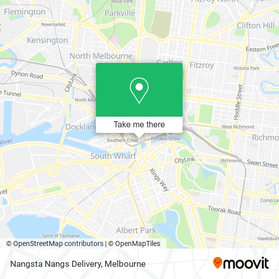 Nangsta Nangs Delivery map