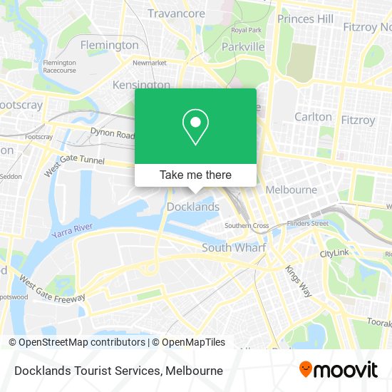 Mapa Docklands Tourist Services