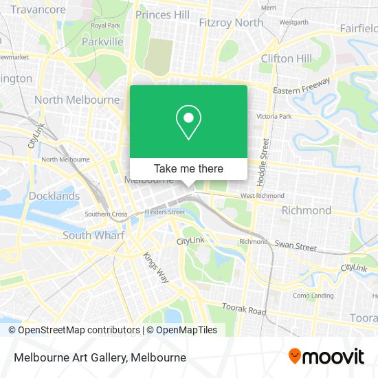 Melbourne Art Gallery map