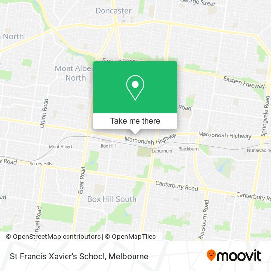 St Francis Xavier's School map