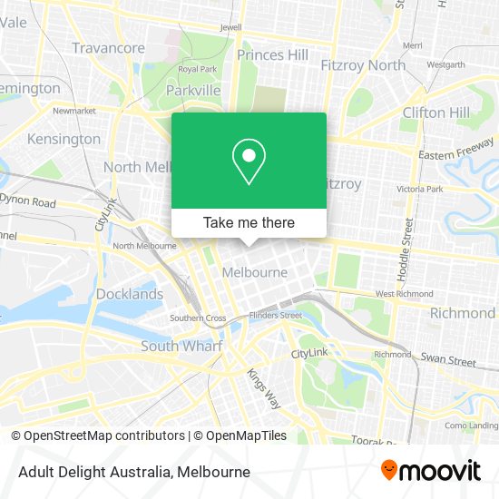 Adult Delight Australia map