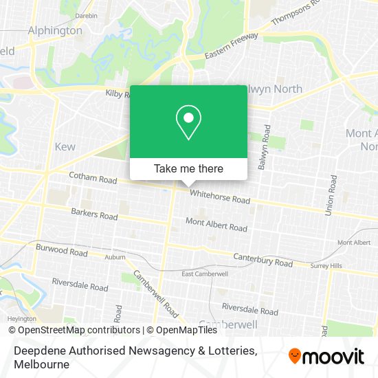 Deepdene Authorised Newsagency & Lotteries map