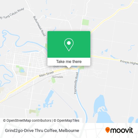 Mapa Grind2go-Drive Thru Coffee