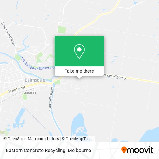 Eastern Concrete Recycling map