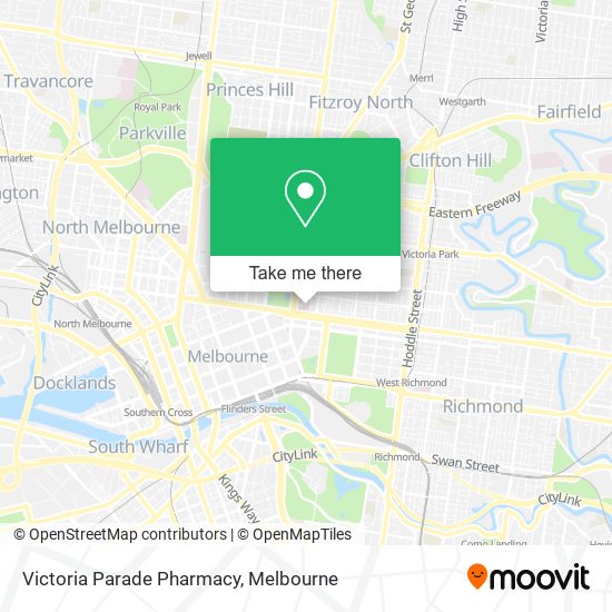 Mapa Victoria Parade Pharmacy