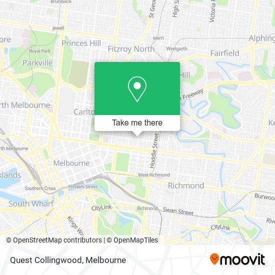 Quest Collingwood map